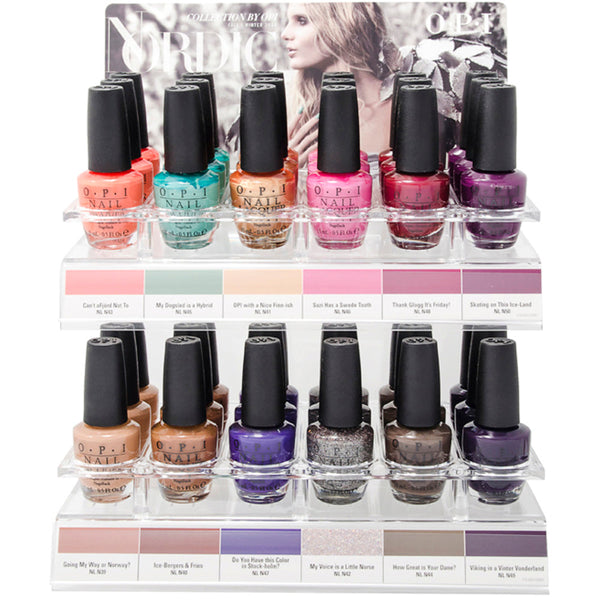 Opi Nordic Collection 15ml Nail Polish Display Unit 48pcs