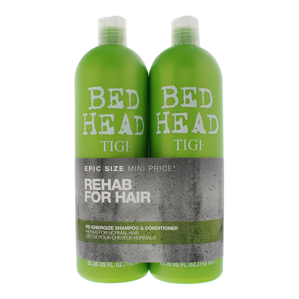 Tigi Bed Head Re-Energize Duo Pack Shampoo Conditioner 750ml