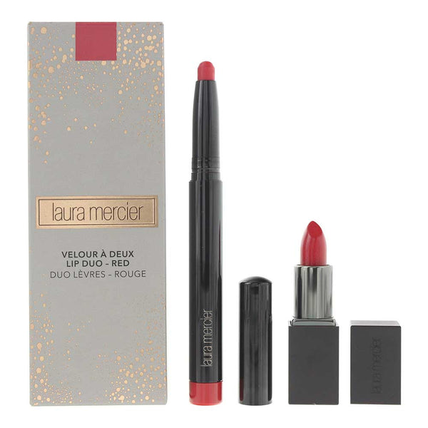 Laura Mercier Lip Duo Red Cosmetic Set 2 Pieces Gift Set