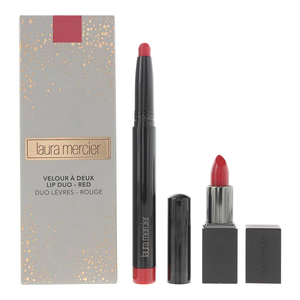 Laura Mercier Lip Duo Red Cosmetic Set 2 Pieces Gift Set