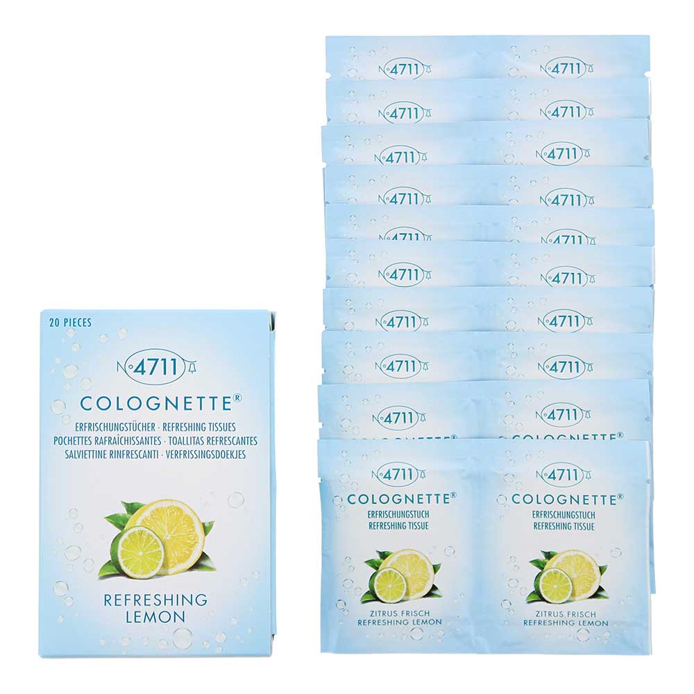 4711 Colognette Refreshing Lemon Tissues 20Pcs