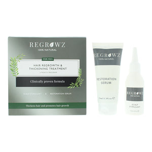 Regrowz Hair Regrowth Thickening Treatment Three Month Program For Men