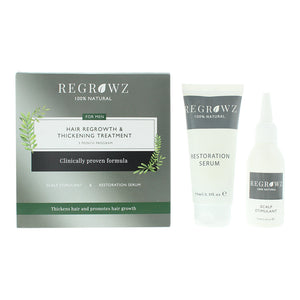 Regrowz Hair Regrowth Thickening Treatment Three Month Program For Men
