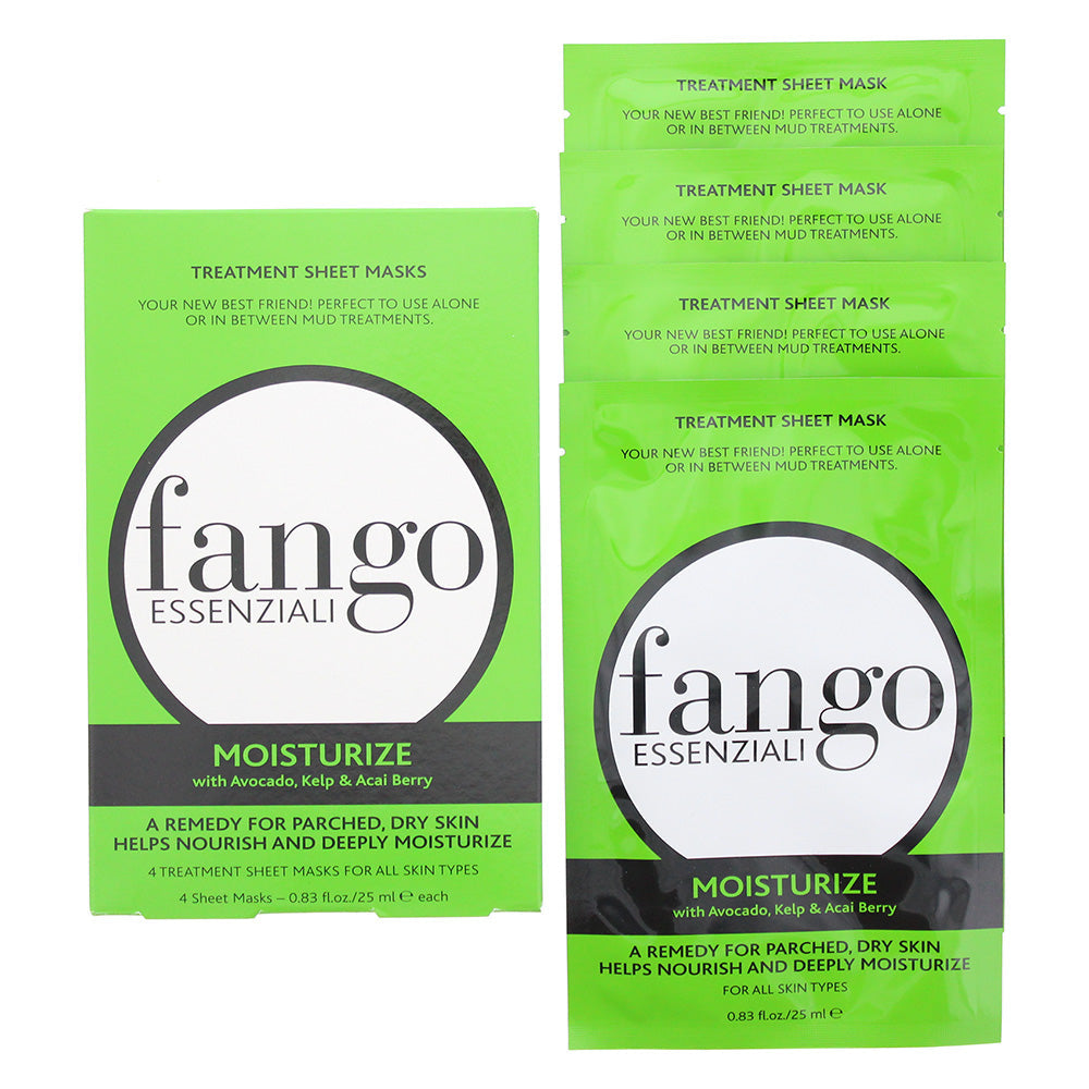 Borghese Fango Essenziali Moisturising Treatment Sheet Mask 4 X 25ml