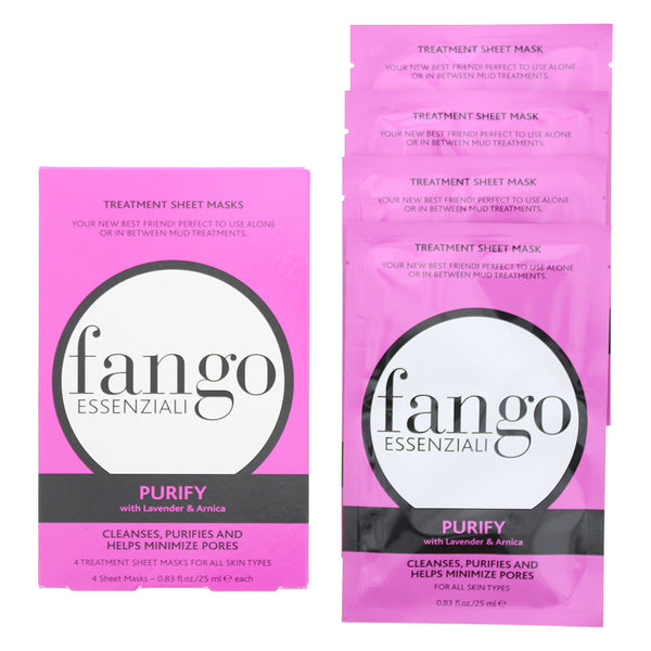 Borghese Fango Essenziali Purify Treatment Sheet Mask 4 X 25ml