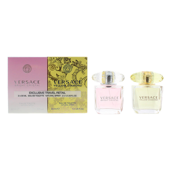 Versace 2 Piece Gift Set: Bright Crystal Eau de Toilette 30ml - Yellow Diamond Eau de Toilette 30ml