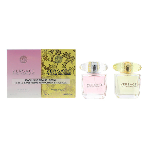 Versace 2 Piece Gift Set: Bright Crystal Eau de Toilette 30ml - Yellow Diamond Eau de Toilette 30ml