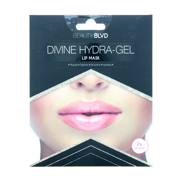 Beauty Blvd Divine Hydra-Gel Gold Radiance Lip Mask 2Pc