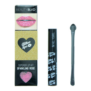 Beauty Blvd Glitter Lips Sparkling Rose 3 Piece Gift Set: Gloss Bond 3.5ml - Gli