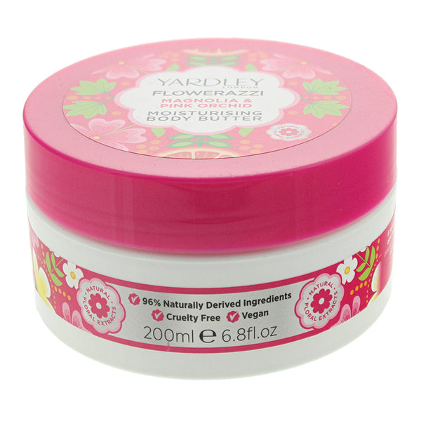 Yardley Flowerazzi Magnolia Pink Orchid Body Butter 200ml