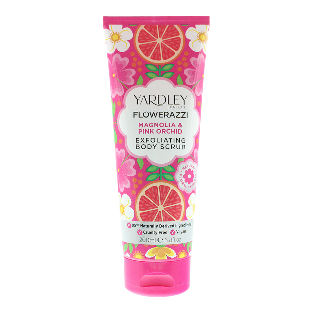 Yardley Flowerazzi Magnolia Pink Orchid Body Scrub 200ml