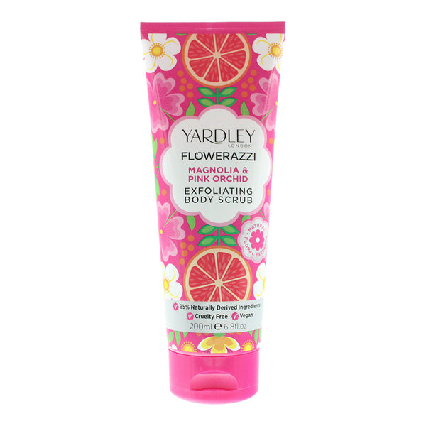 Yardley Flowerazzi Magnolia Pink Orchid Body Scrub 200ml