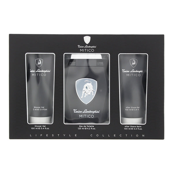 Tonino Lamborghini Mitico 3 Piece Gift Set: Eau de Toilette 125ml - Shower Gel 1
