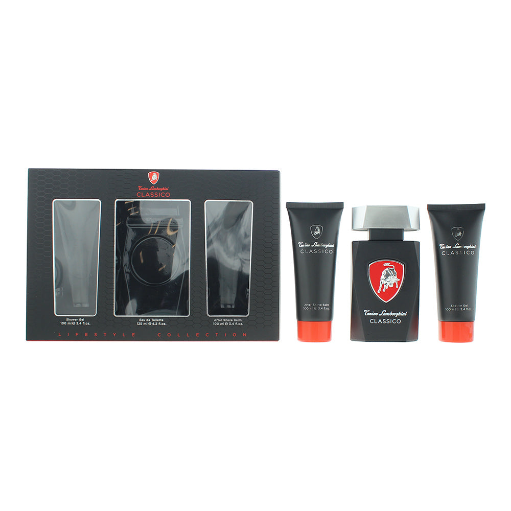 Tonino Lamborghini Classico 3 Piece Gift Set: Eau de Toilette 125ml - Shower Gel
