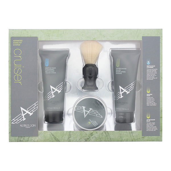 Aubusson Paris Cruiser 4 Piece Gift Set: Aftershave Balm 100ml - Cleansers 100ml