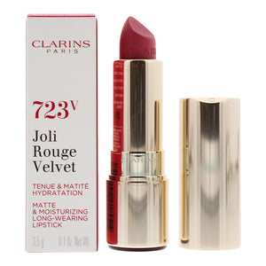 Clarins Joli Rouge Velvet Matte Moisturizing Long-Wearing 723V Rasberry Lipstick 3.5g