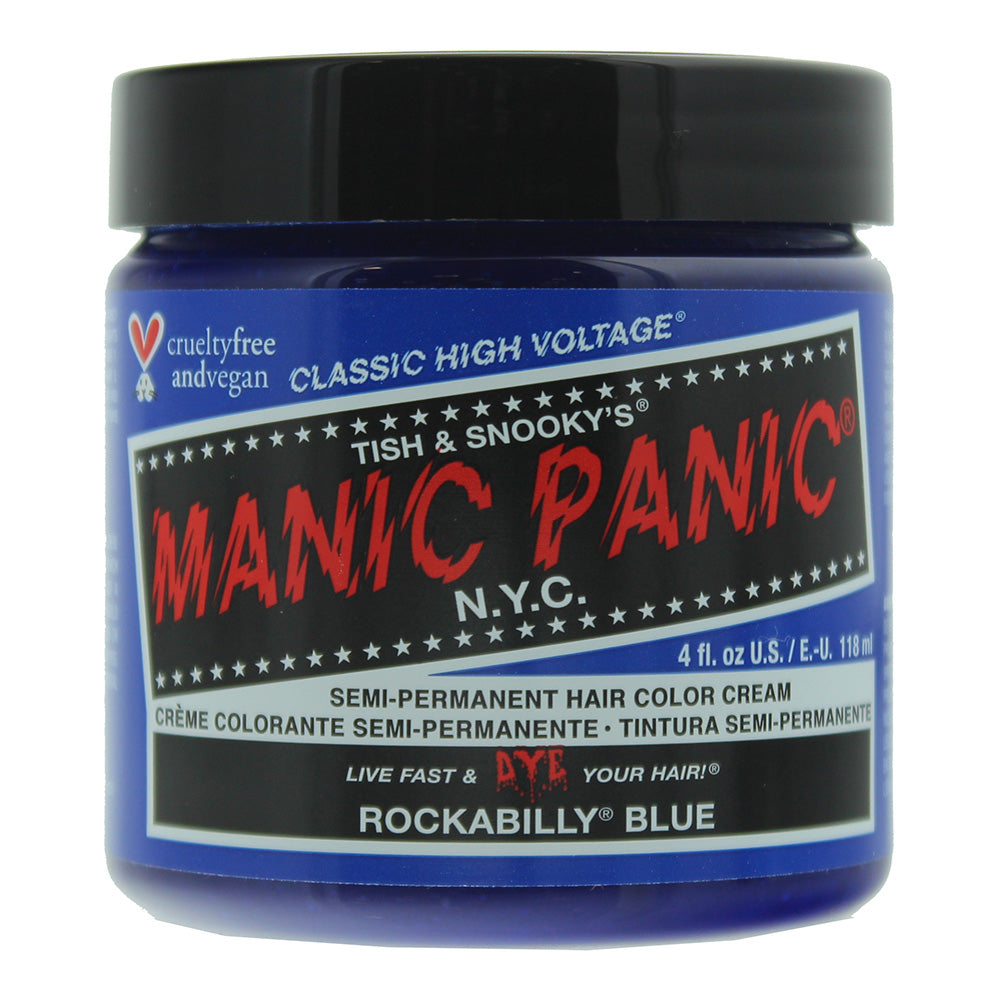 Manic Panic Classic High Voltage Rockabilly Blue Semi-Permanent Hair Color Cream