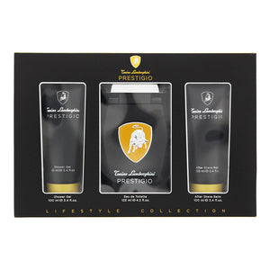 Tonino Lamborghini Prestigio 3 Piece Gift Set: Eau de Toilette 125ml - Shower Ge