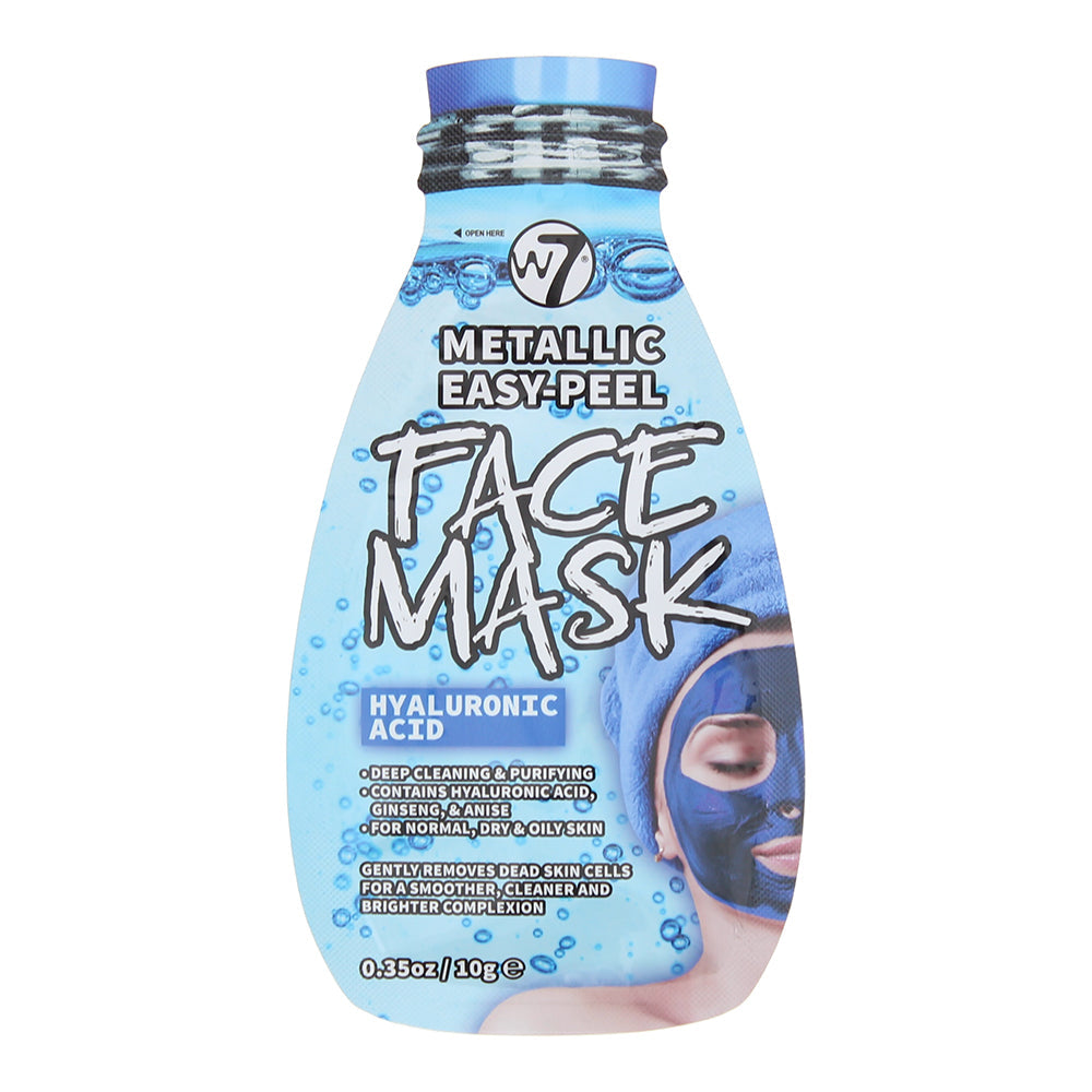 W7 Metallic Easy-Peel Hyaluronic Acid Face Mask 10g