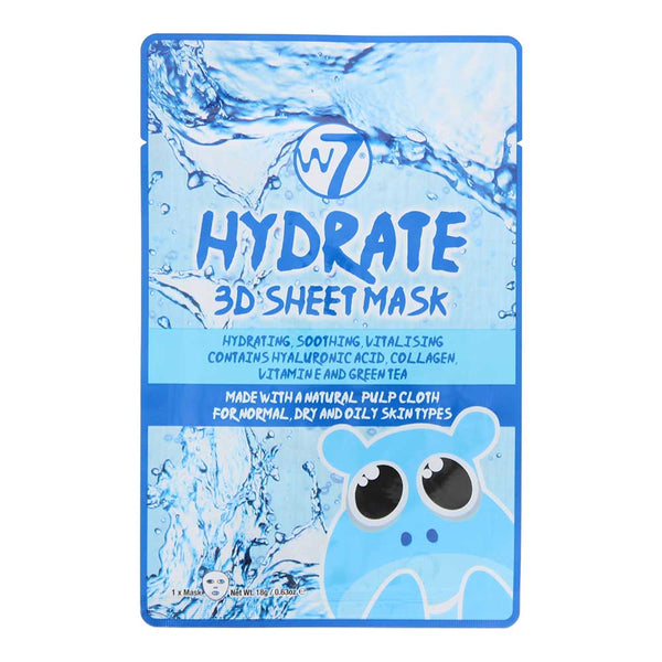 W7 Hydrate 3D Sheet Mask 18g