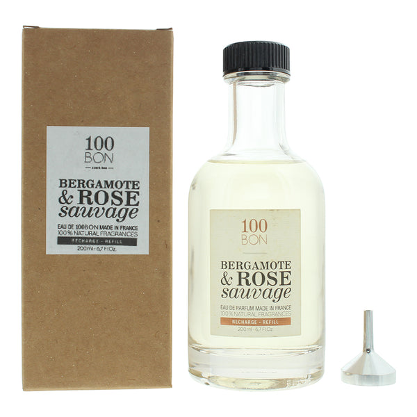 100 Bon Bergamote Rose Sauvage Refill Eau De Parfum 200ml