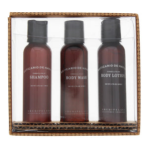 Archipelago Botanicals Boticario De Havana 3 Piece Gift Set: Shampoo 53ml - Shower Gel 53ml - Body Lotion 53ml