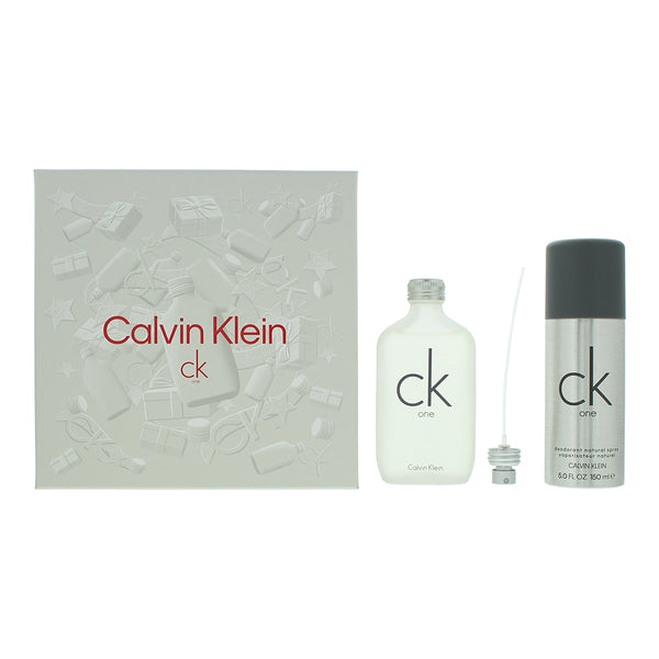 Calvin Klein CK One 2 Piece Gift Set: Eau De Toilette 100ml - Deodorant Spray 15