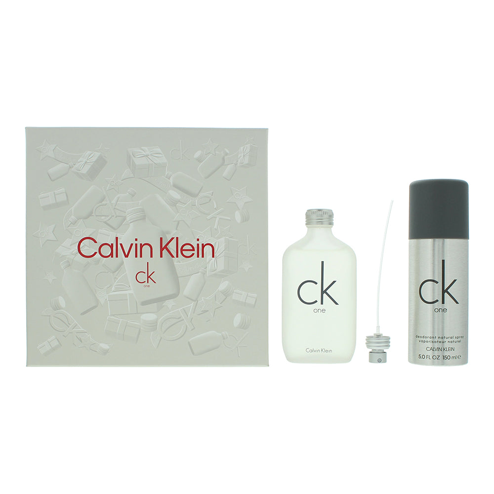 Calvin Klein CK One 2 Piece Gift Set: Eau De Toilette 100ml - Deodorant Spray 15