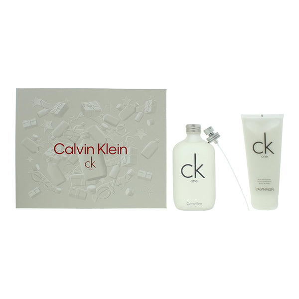 Calvin Klein CK One 2 Piece Gift Set: Eau De Toilette 200ml - Body Lotion 200ml