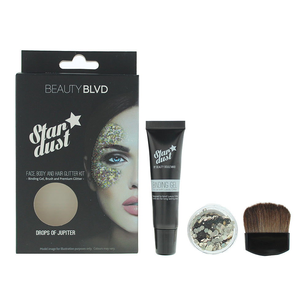Beauty Blvd Stardust Drops Of Jupiter Face, Body And Hair Glitter Kit - Glitter
