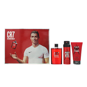 Cristiano Ronaldo CR7 3 Piece Gift Set: Eau de Toilette 100ml - Shower Gel 150ml