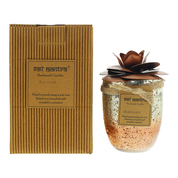 Bali Mantra Camellia Glass Copper Redcurrant Candle 500G