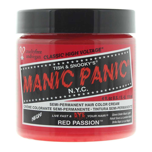 Manic Panic Classic High Voltage Red Passion Semi-Permanent Hair Colour Cream 11