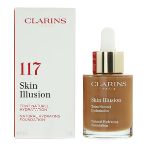 Clarins Skin Illusion Natural Hydrating SPF 15 117 Hazelnut Foundation 30ml