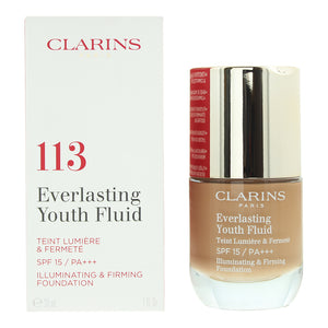 Clarins Everlasting Youth Fluid 113 Chestnut Foundation 30ml