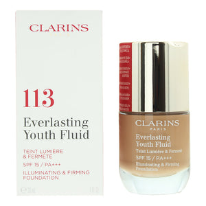 Clarins Everlasting Youth Fluid 113 Chestnut Foundation 30ml