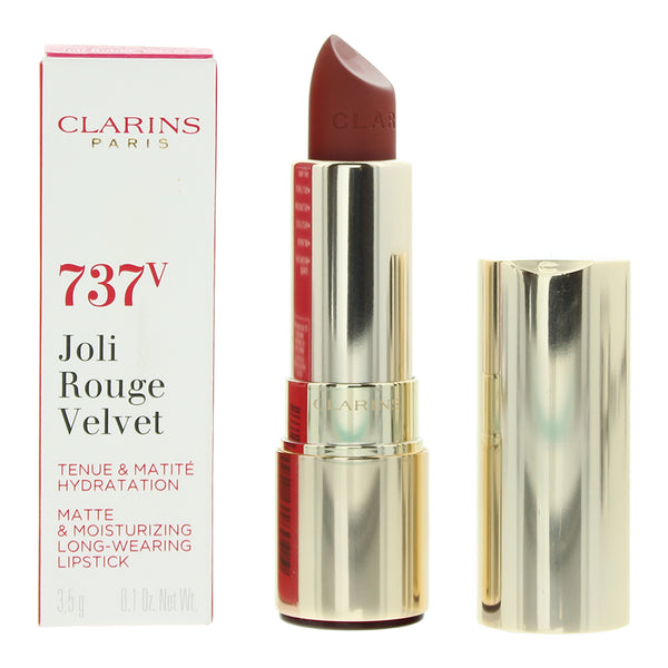 Clarins Joli Rouge Velvet 737V Spicy Cinnamon Lipstick 3.5g