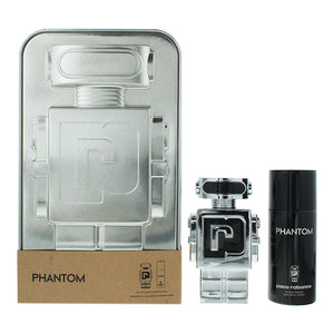 Paco Rabanne Phantom 2 Piece Gift Set: Eau De Toilette 100ml - Deodorant Spray 1