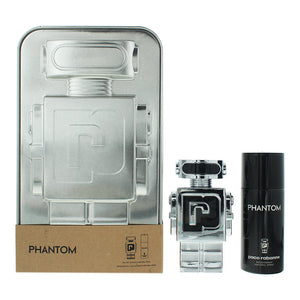 Paco Rabanne Phantom 2 Piece Gift Set: Eau De Toilette 100ml - Deodorant Spray 1