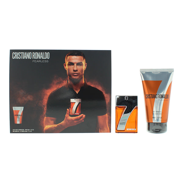 Cristiano Ronaldo CR7 Fearless 2 Piece Gift Set: Eau de Toilette 30ml - Shower G