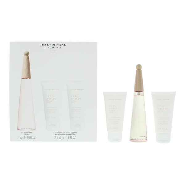 Issey Miyake L'Eau D'issey Pivoine 3 Piece Gift Set: Eau de Toilette 50ml - Body