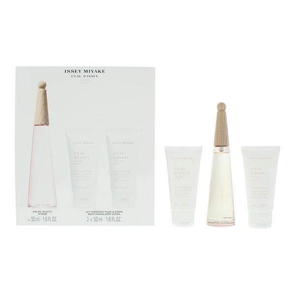 Issey Miyake L'Eau D'issey Pivoine 3 Piece Gift Set: Eau de Toilette 50ml - Body