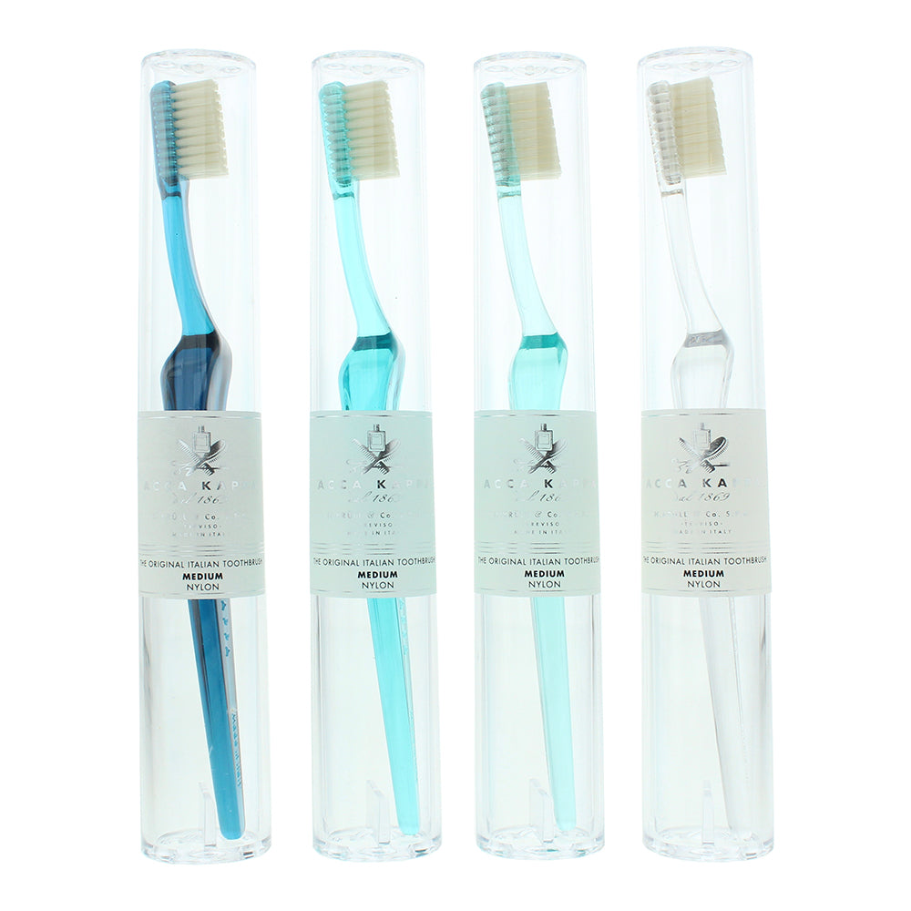 Acca Kappa Lympio Turquoise Nylon Medium Toothbrush