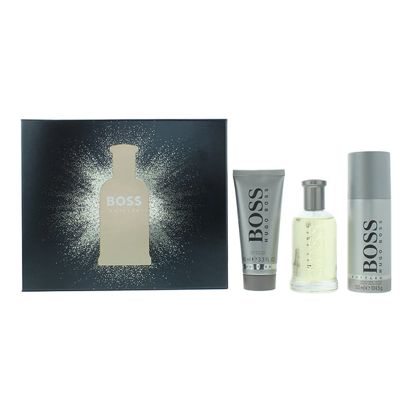 Hugo Boss Bottled 3 Piece Gift Set: Eau de Toilette 100ml - Shower Gel 100ml
