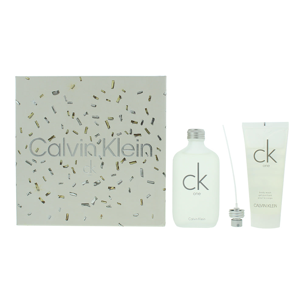 Calvin Klein CK One 2 Piece Gift Set: Eau De Toilette 100ml - Shower Gel 100ml