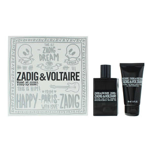 Zadig Voltaire This Is Him! 2 Piece Gift Set: Eau de Toilette 50ml - Shower Ge