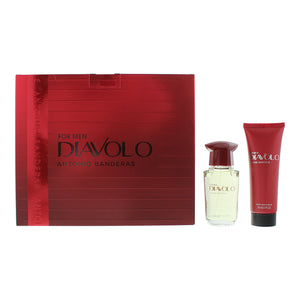 Antonio Banderas Diavolo 2 Piece Gift Set: Eau De Toilette 50ml - Aftershave Bal