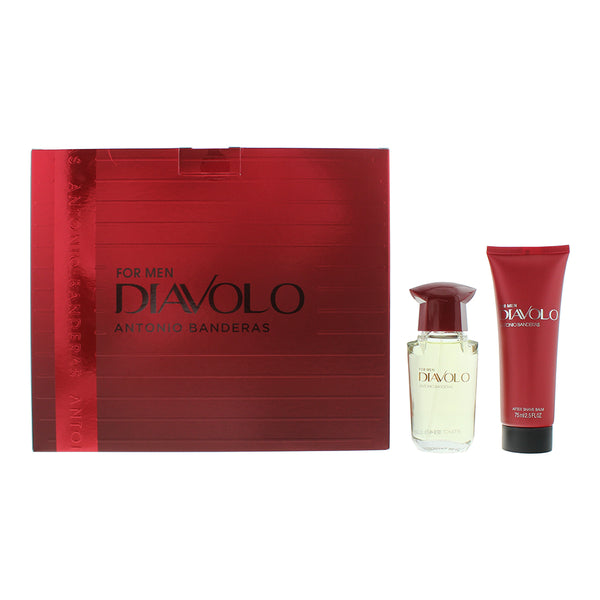 Antonio Banderas Diavolo 2 Piece Gift Set: Eau De Toilette 50ml - Aftershave Bal