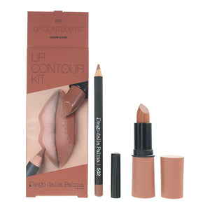 Diego Dalla Palma Lip Contour Kit Warm Sand 502 2 Piece Gift Set: Lipstick 4g -