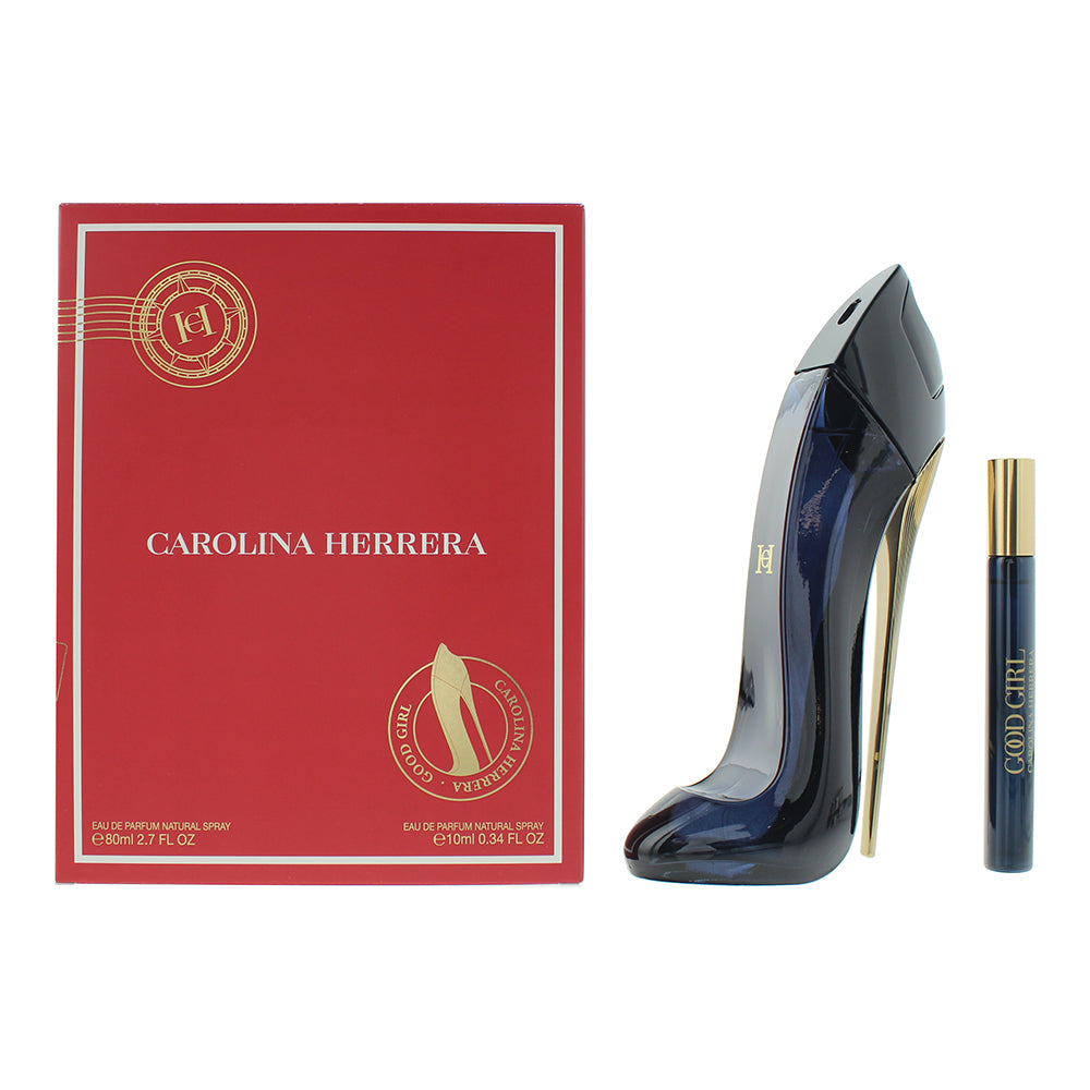 Carolina Herrera Good Girl 2 Piece Gift Set: Eau De Parfum 80ml - Eau De Parfum 10ml